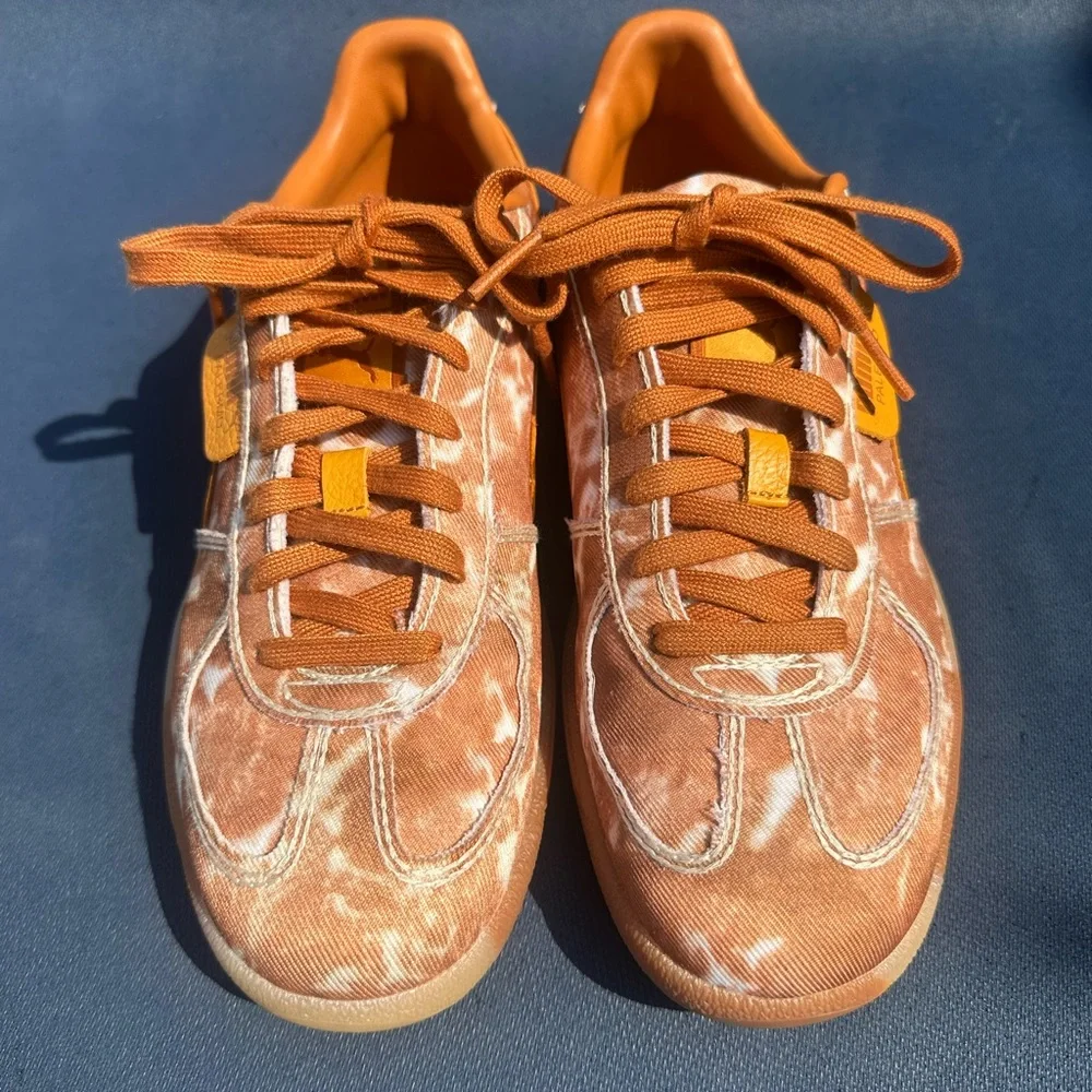 PUMA women’s Orange Tie-Dye Palermo Sneakers size 9.5 color ginger tea - Picture 3 of 9